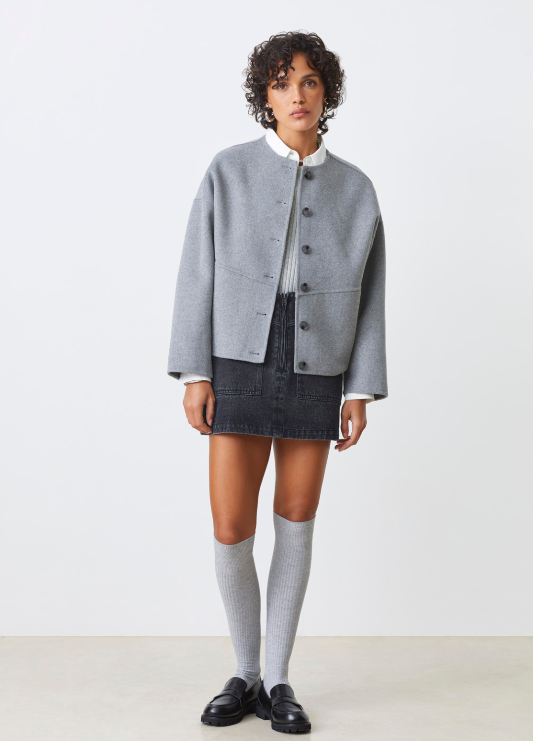 Suncoo - Eddy Grey Wool Jacket