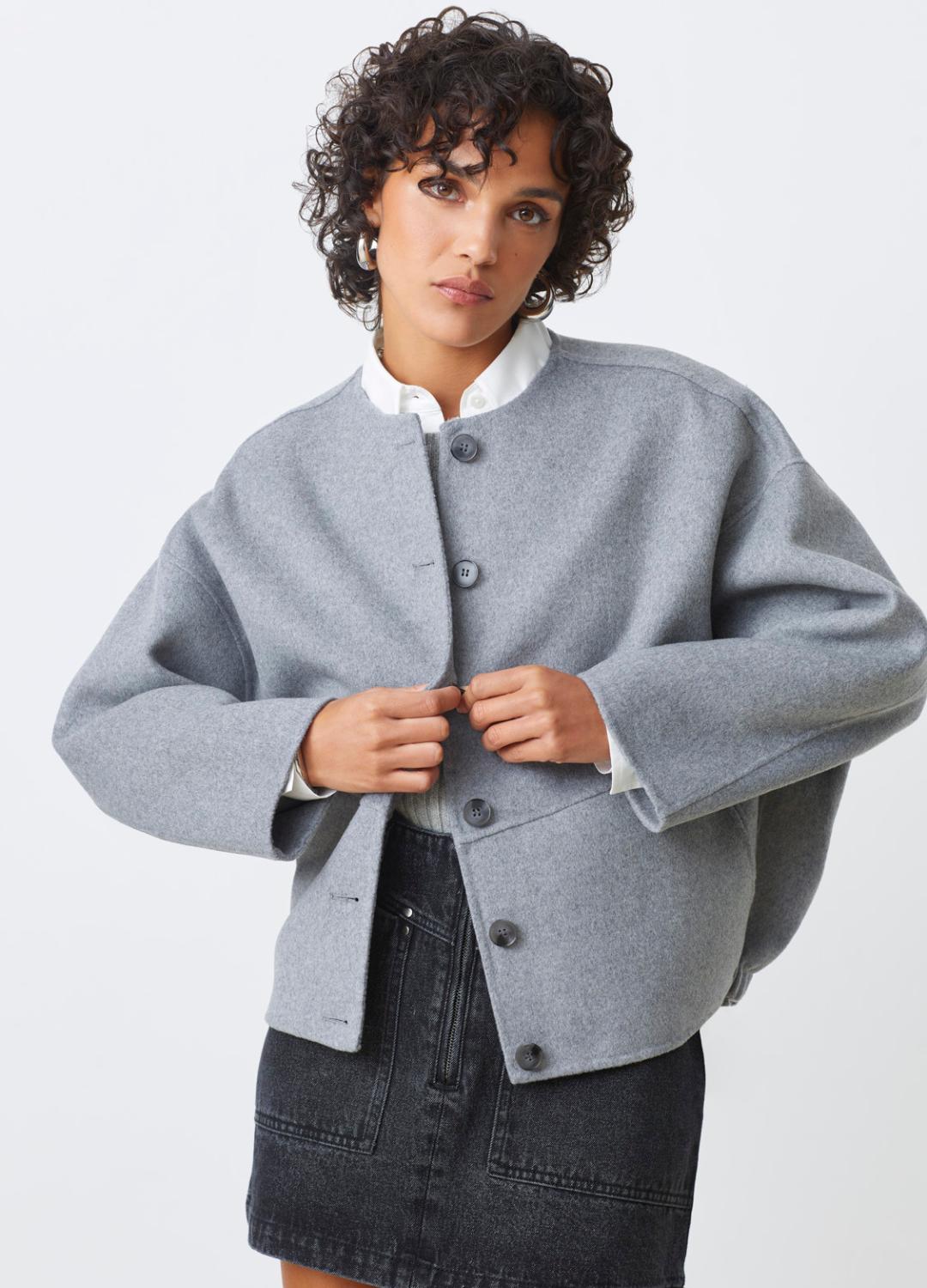 Suncoo - Eddy Grey Wool Jacket
