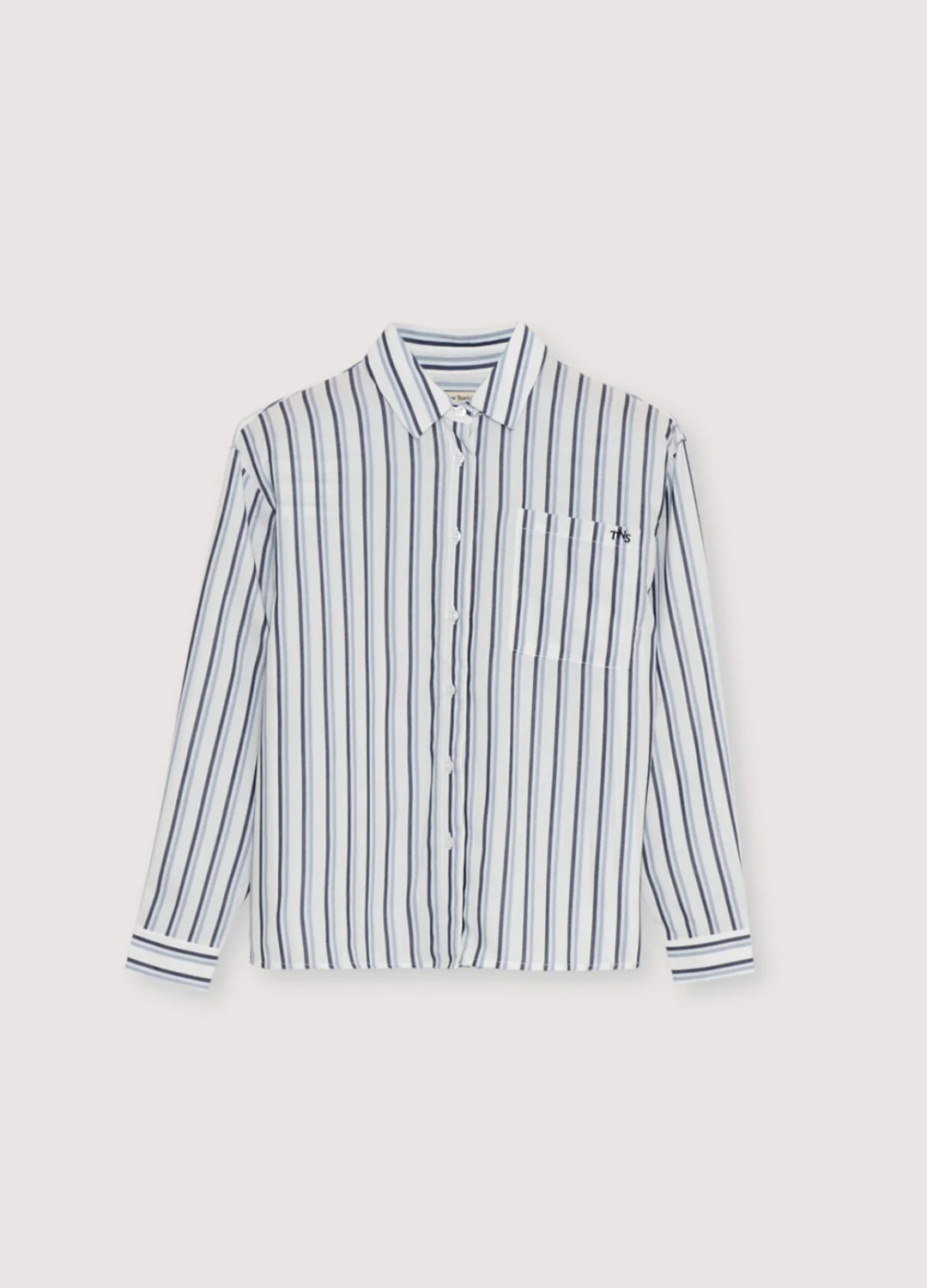 The New Society - Estela Navy Stripe Shirt