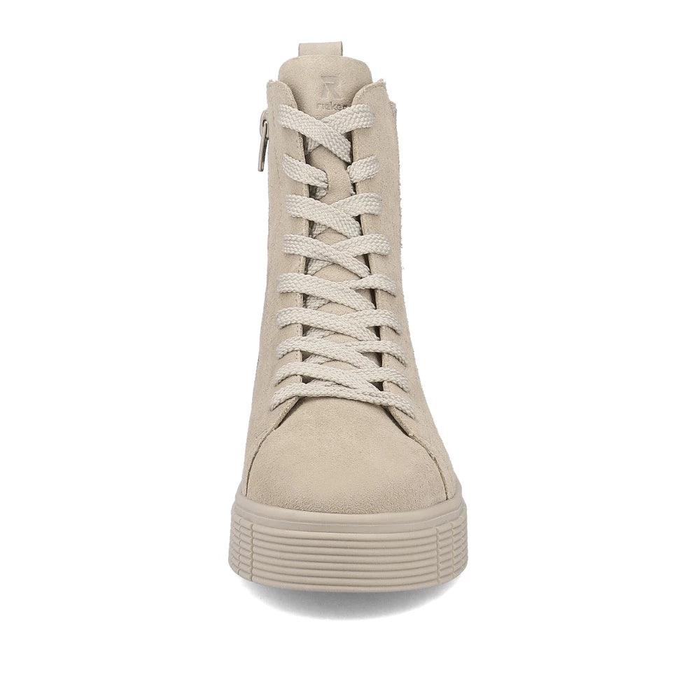 Beige Suede Sporty Boots - Diamonds & Pearls