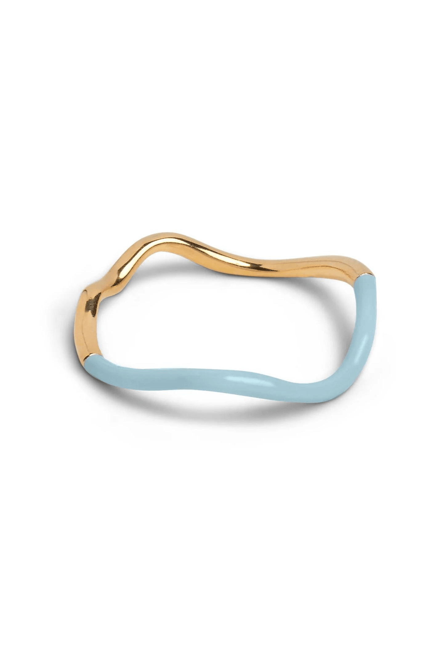 Enamel Copenhagen - Sway Ring in Icy Blue - Diamonds & Pearls