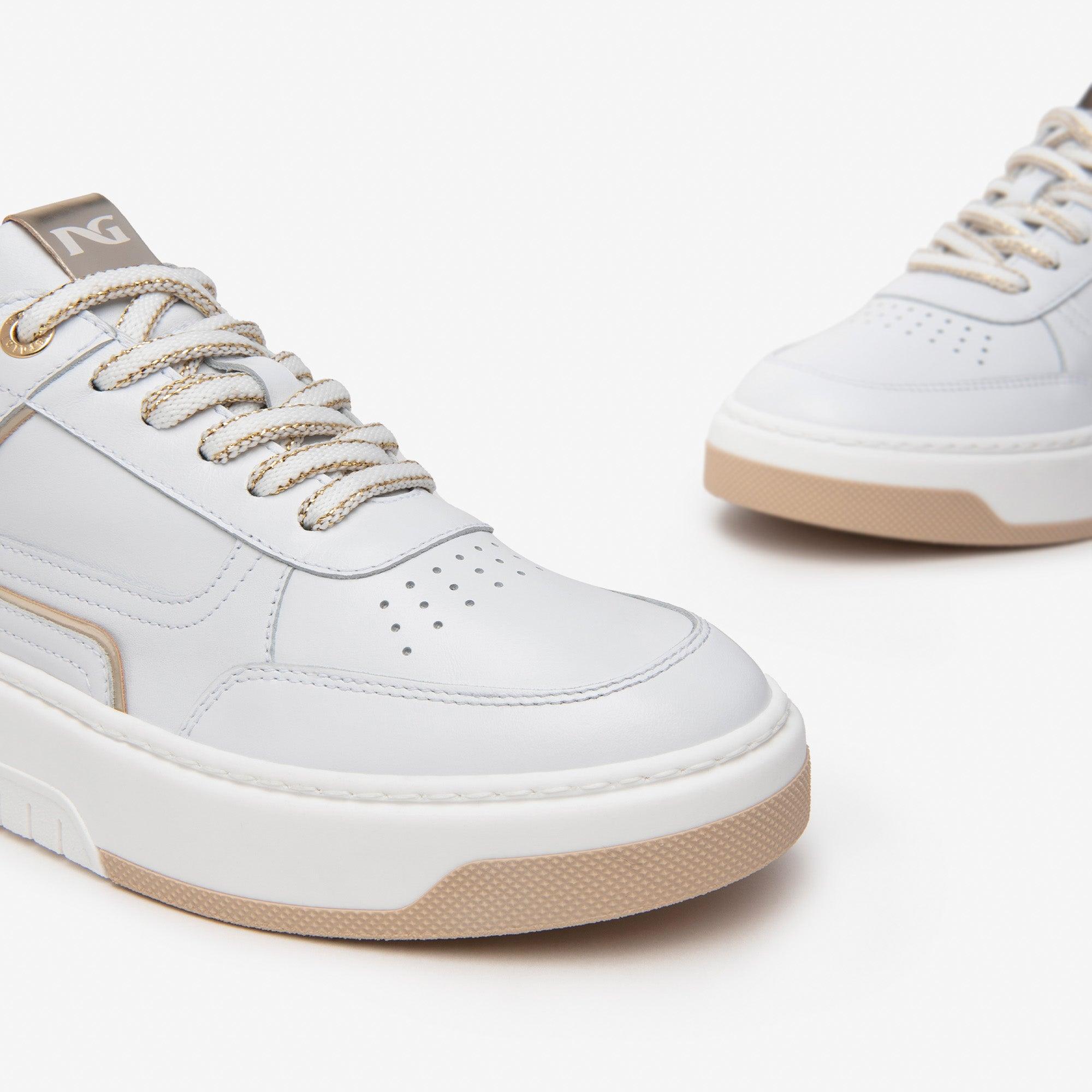 Nero Giardini White Leather Sneaker - Diamonds & Pearls