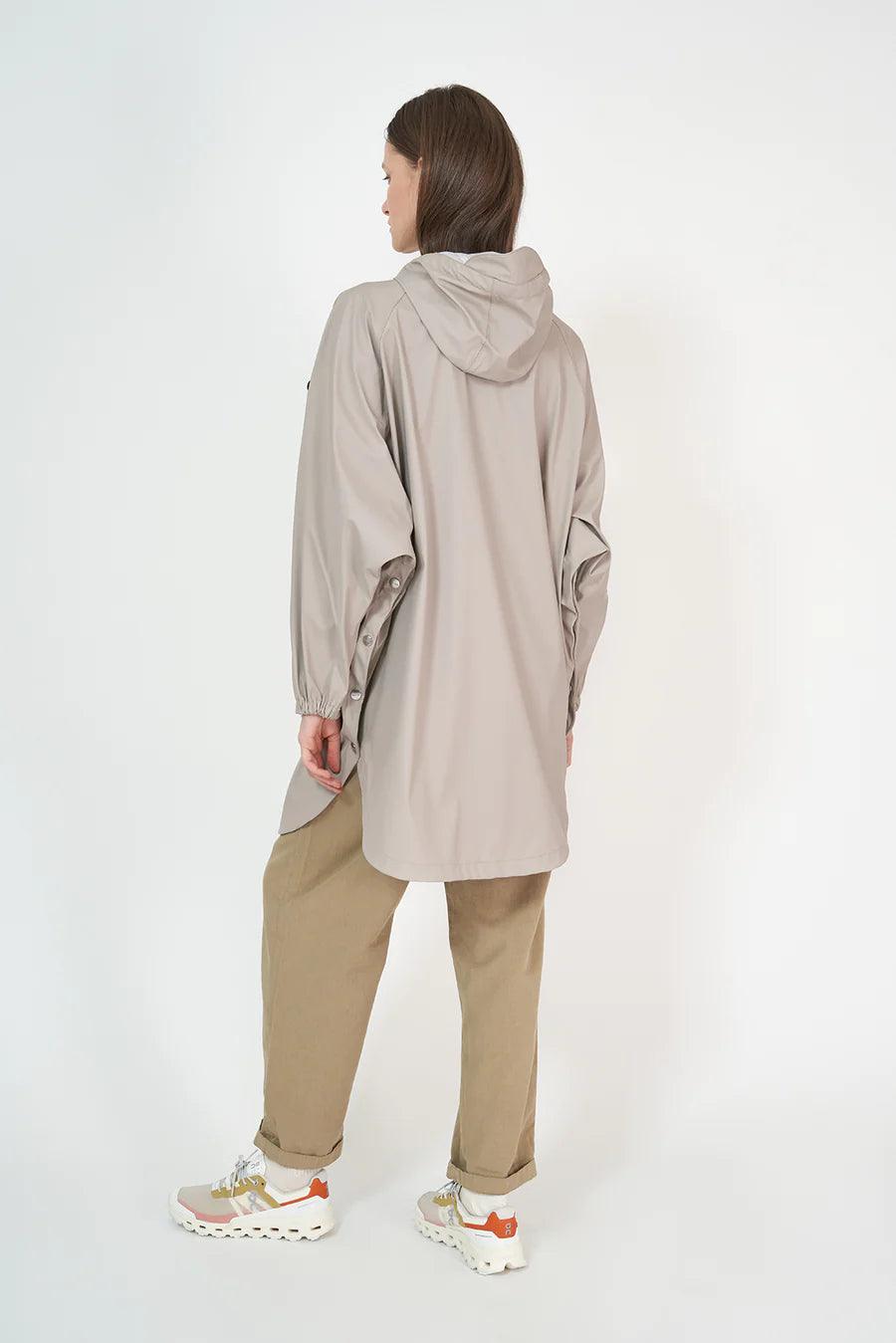 Tanta - Sky Raincoat in Stone - Diamonds & Pearls