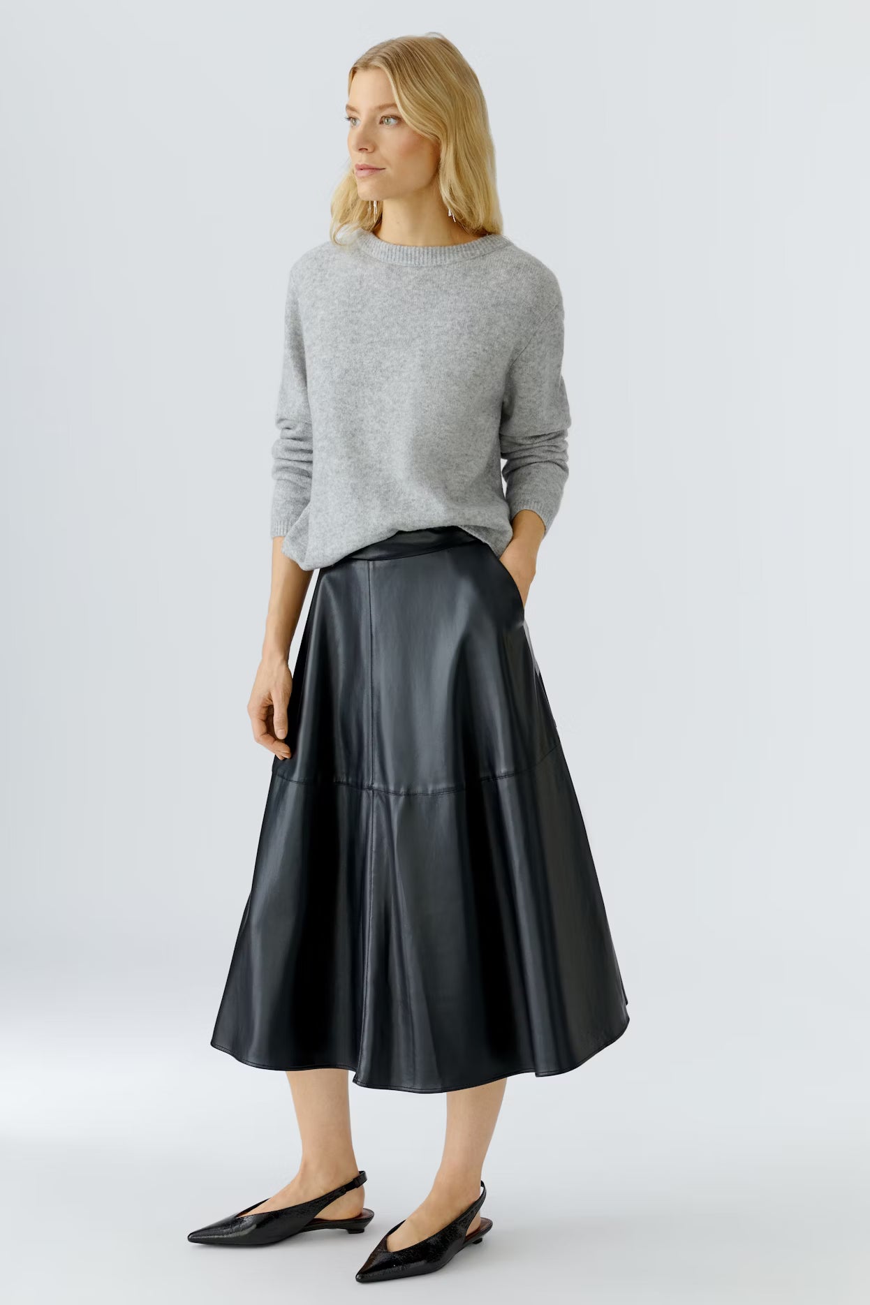 Oui - Aline Black Skirt