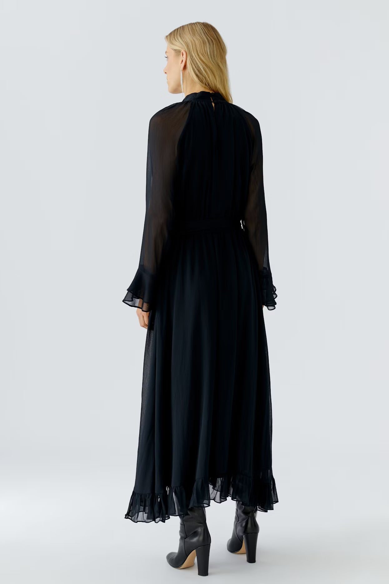 Oui - Black Chiffon Dress