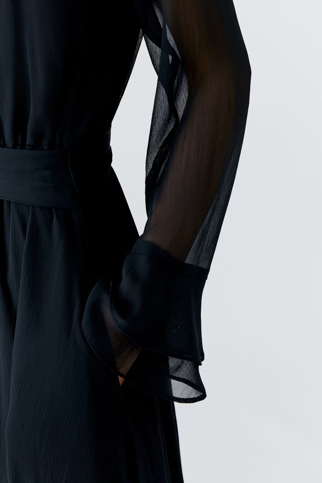 Oui - Black Chiffon Dress