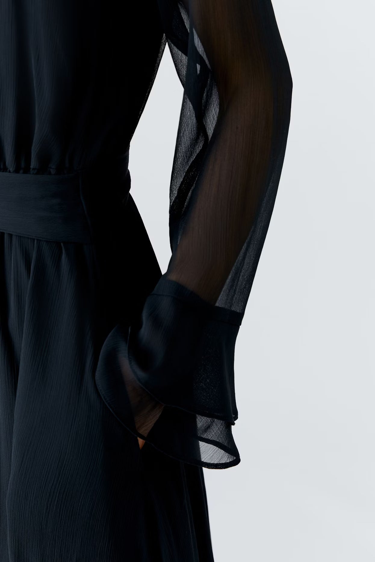 Oui - Black Chiffon Dress