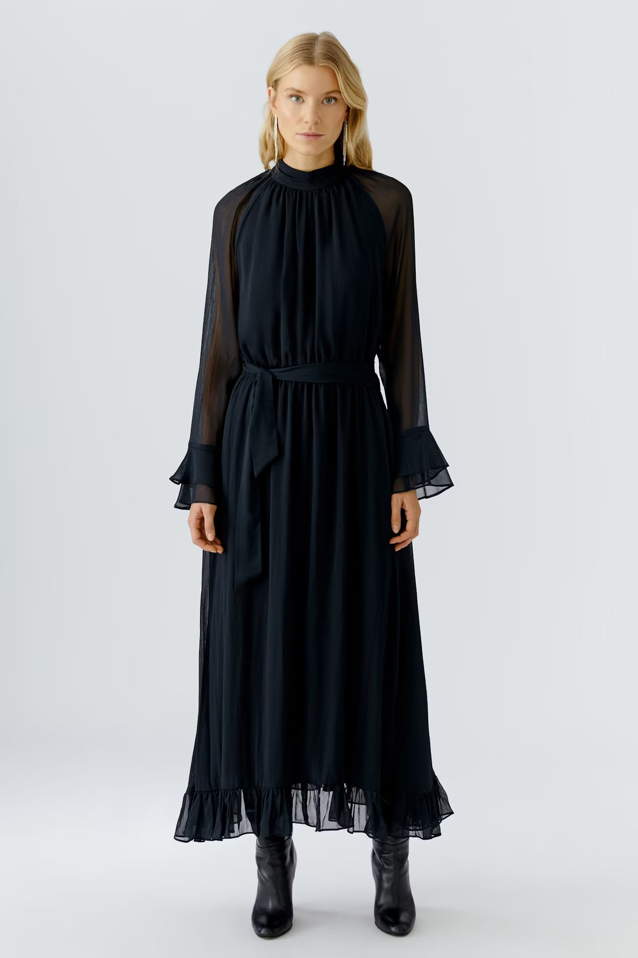 Oui - Black Chiffon Dress