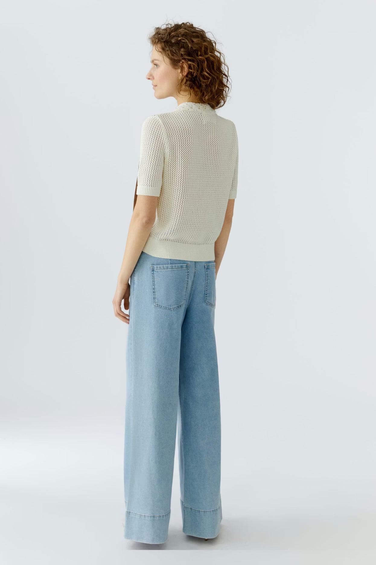 Oui - Patched Knit Cardigan