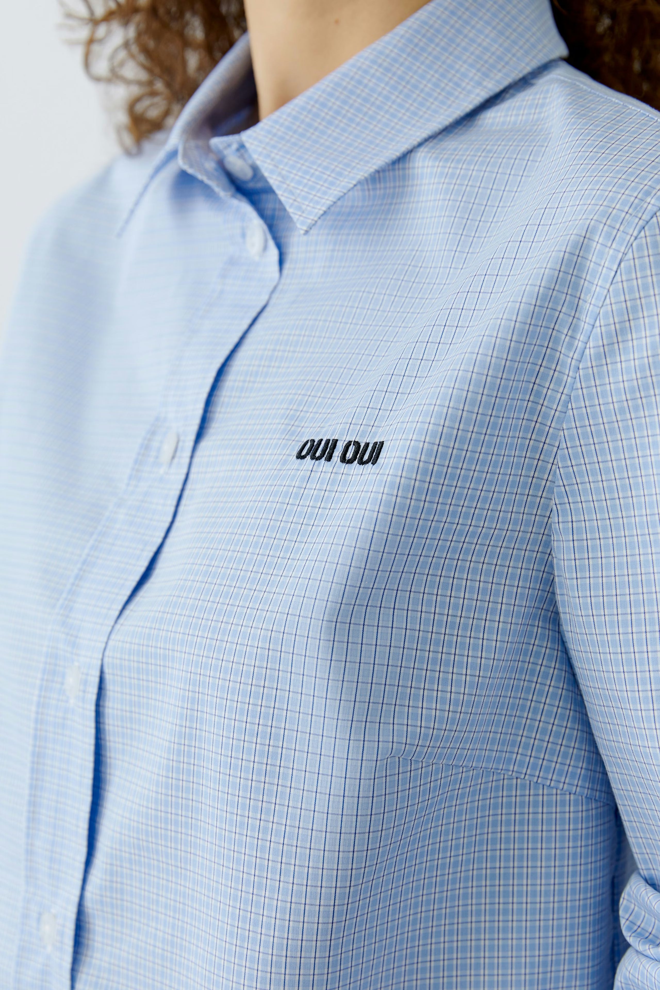 Oui - Blue Shirt Blouse