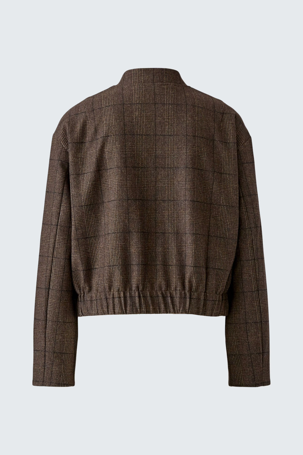 Oui - Brown Check Blouson Jacket