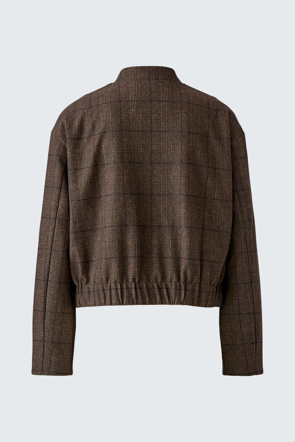Oui - Brown Check Blouson Jacket