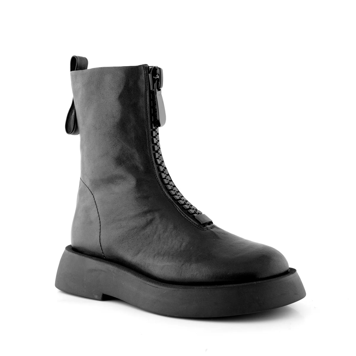 Ernesto Dolani - Front Zip Leather Boot