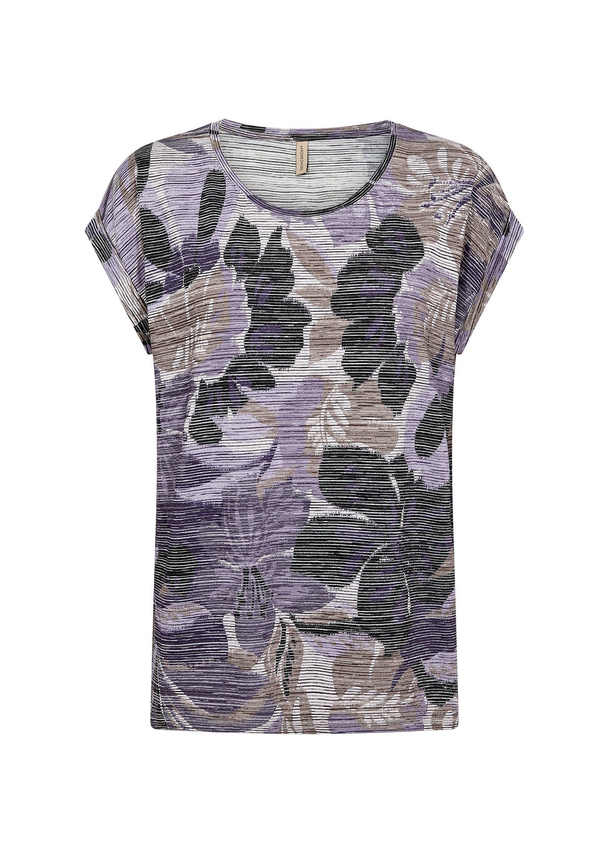 Galina Lilac Print T-Shirt
