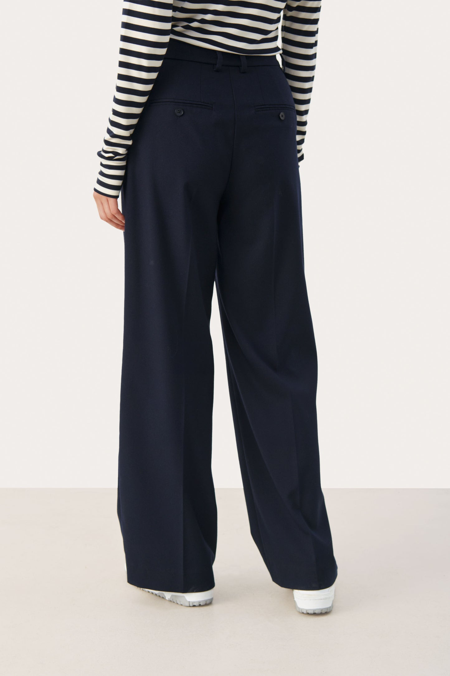 Part Two Navy Tailored Trouser
