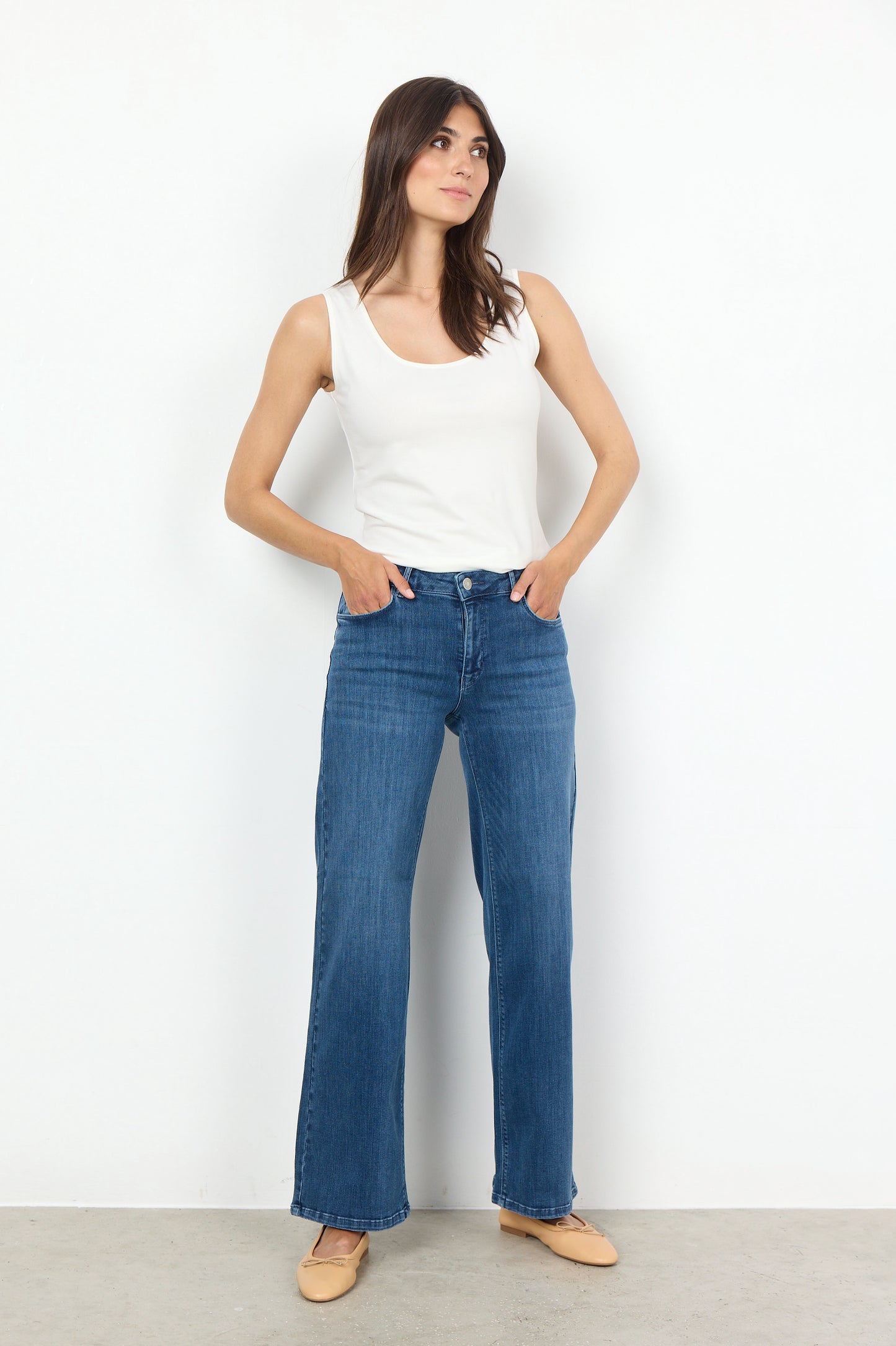 Soya Concept Blue Wide Jeans-Kimberly 24-B