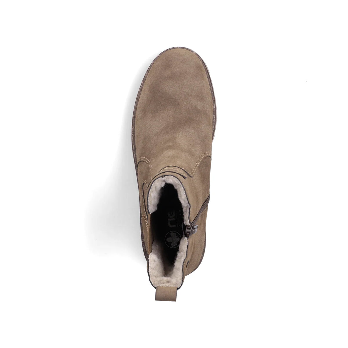 Rieker - Zipped Taupe Chelsea Boot