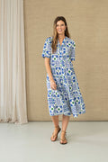 Hongo - Blue Pattern Dress