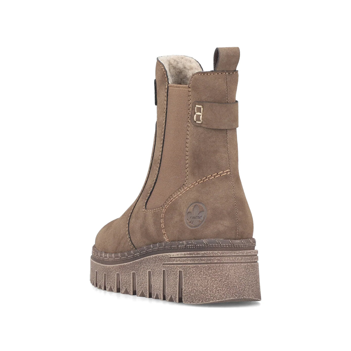 Rieker - Zipped Taupe Chelsea Boot
