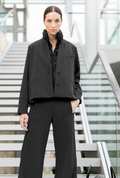 Ania Schierholt - Black High Collar Jacket