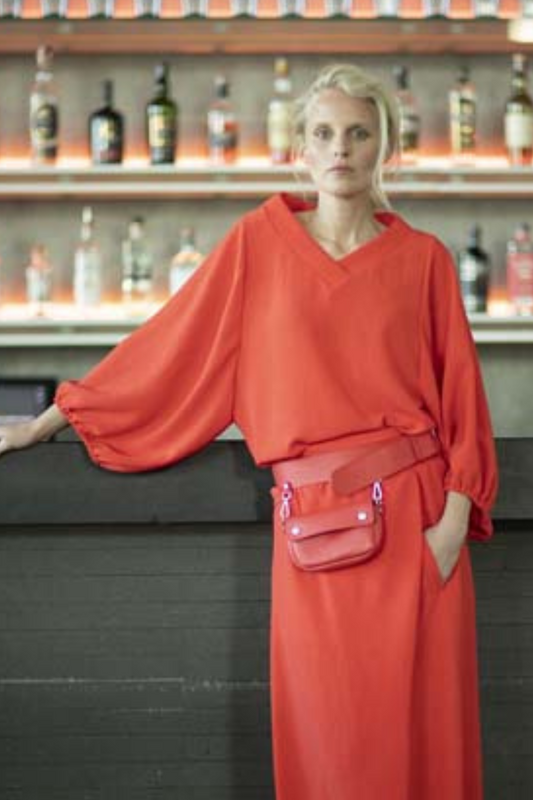 Ania Schierholt Red Blouse