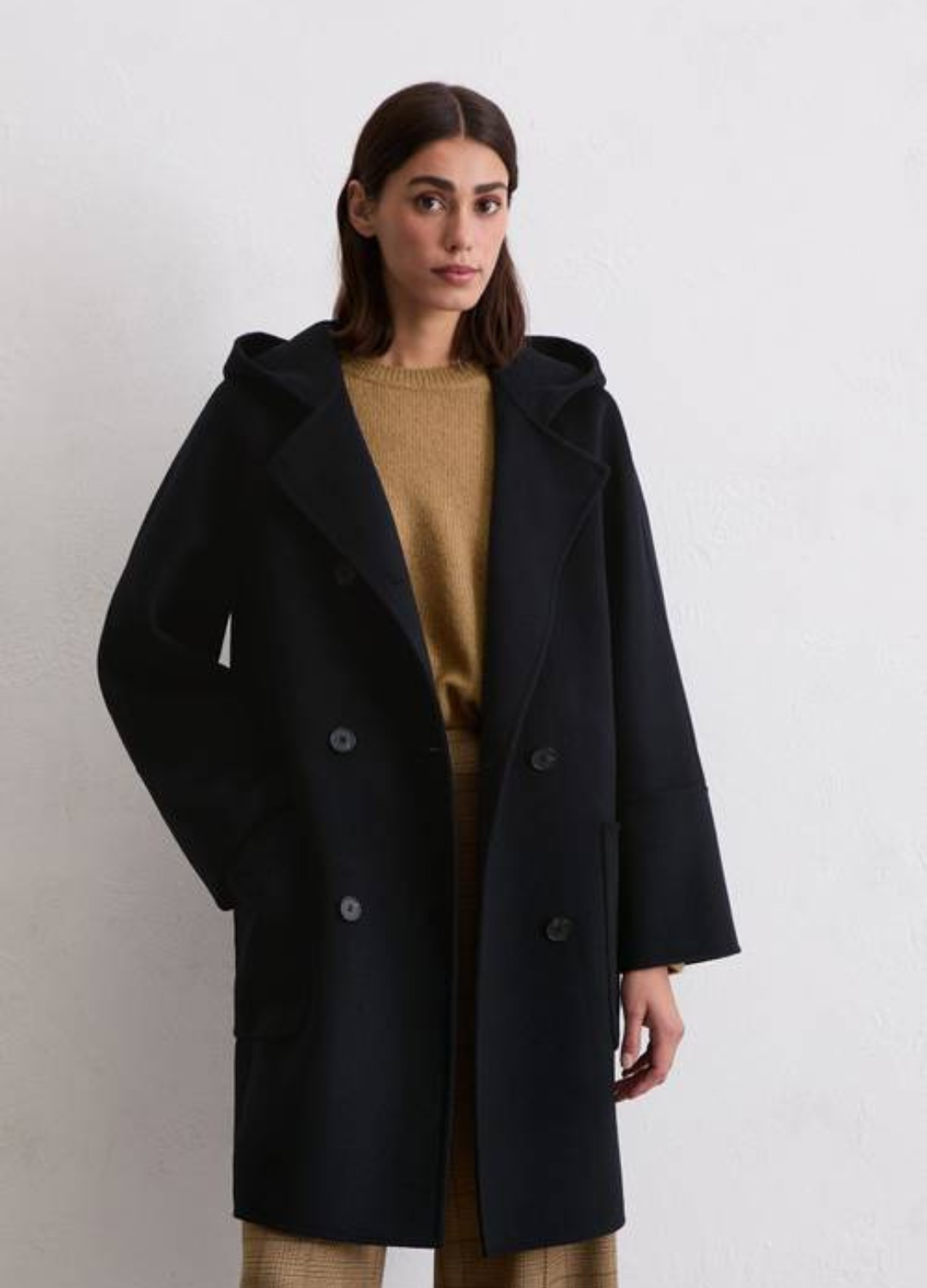 Marc O Polo - Navy Blue Wool Coat