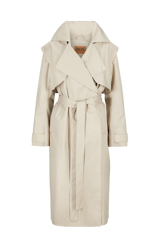 BRGN - Regndråpe Trench Coat Sand