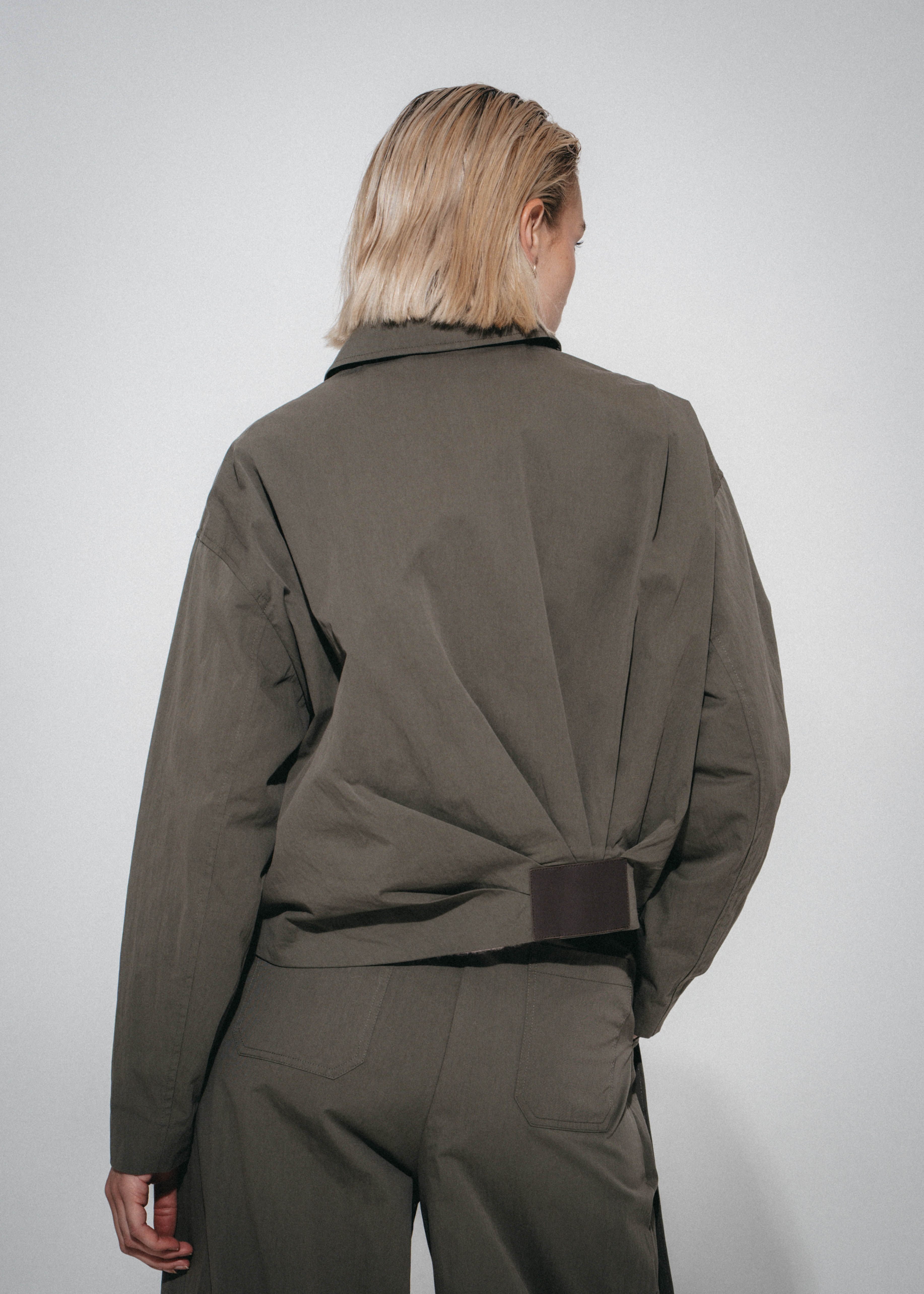 Luje - Blaze Pleated Bomber Jacket
