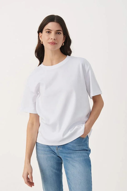 Part Two Loose Fit White T-Shirt