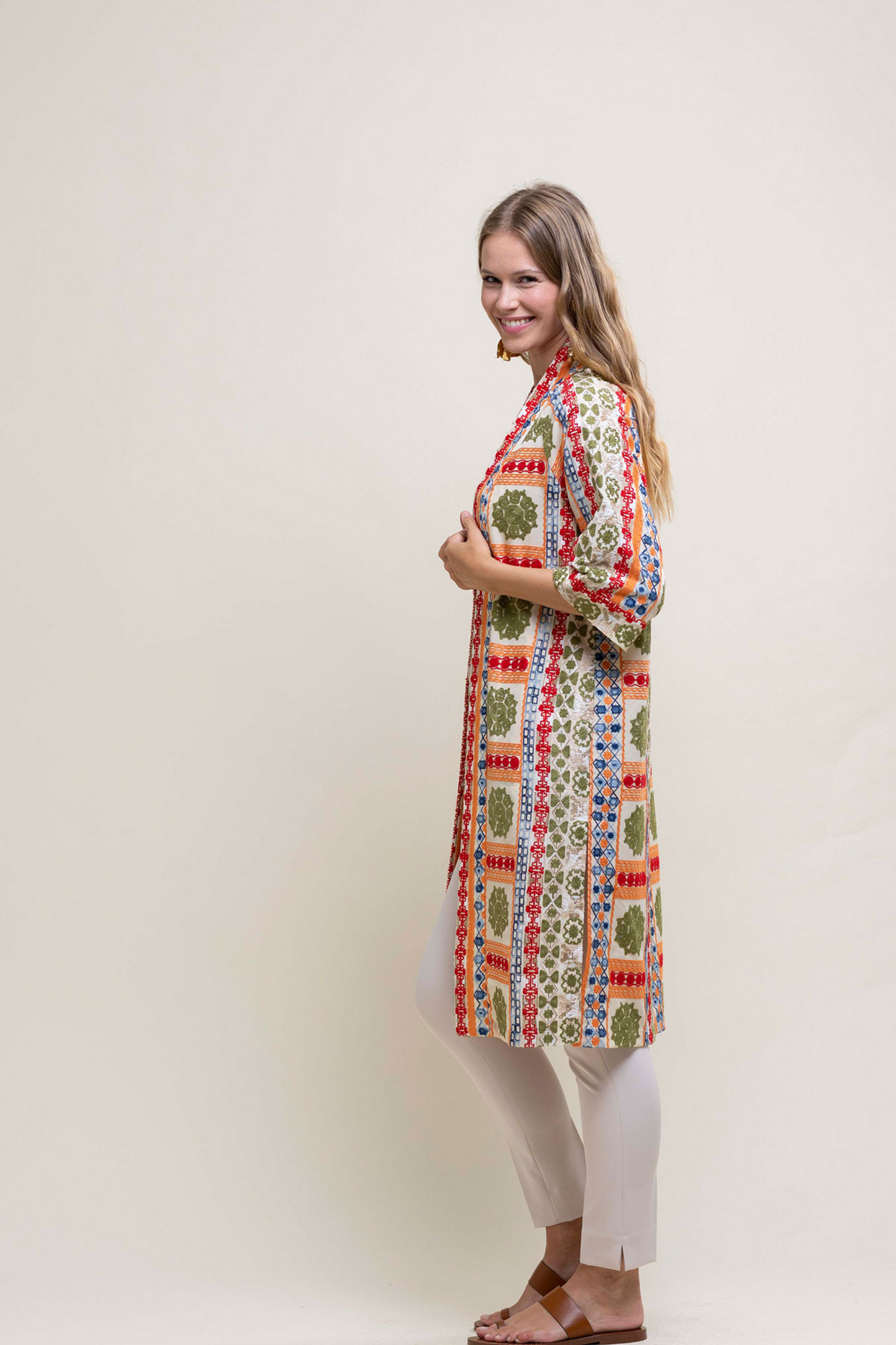 Hongo - Colourful Embroidery Kaftan