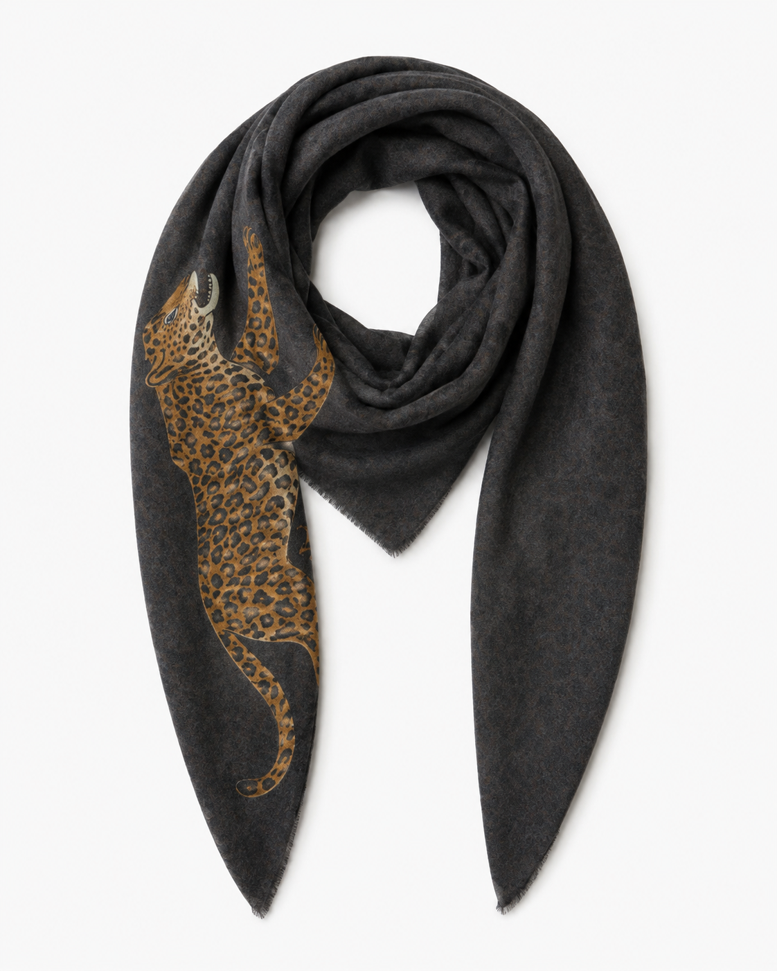 Oui - Animal Print Scarf