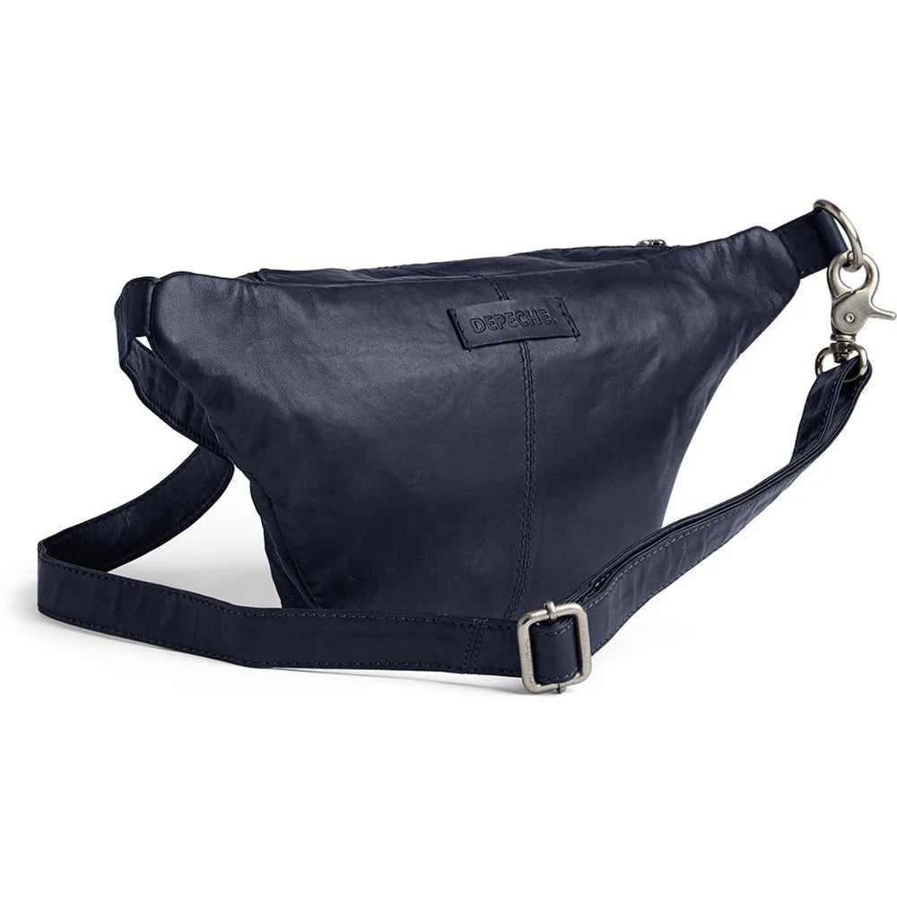 Depeche - Navy Leather BumBag
