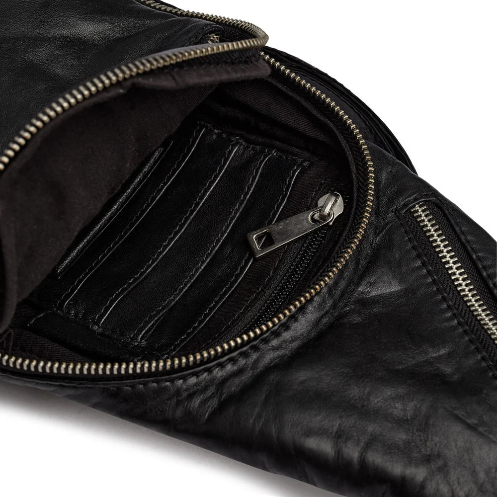 Depeche - Edgy Bumbag in Black