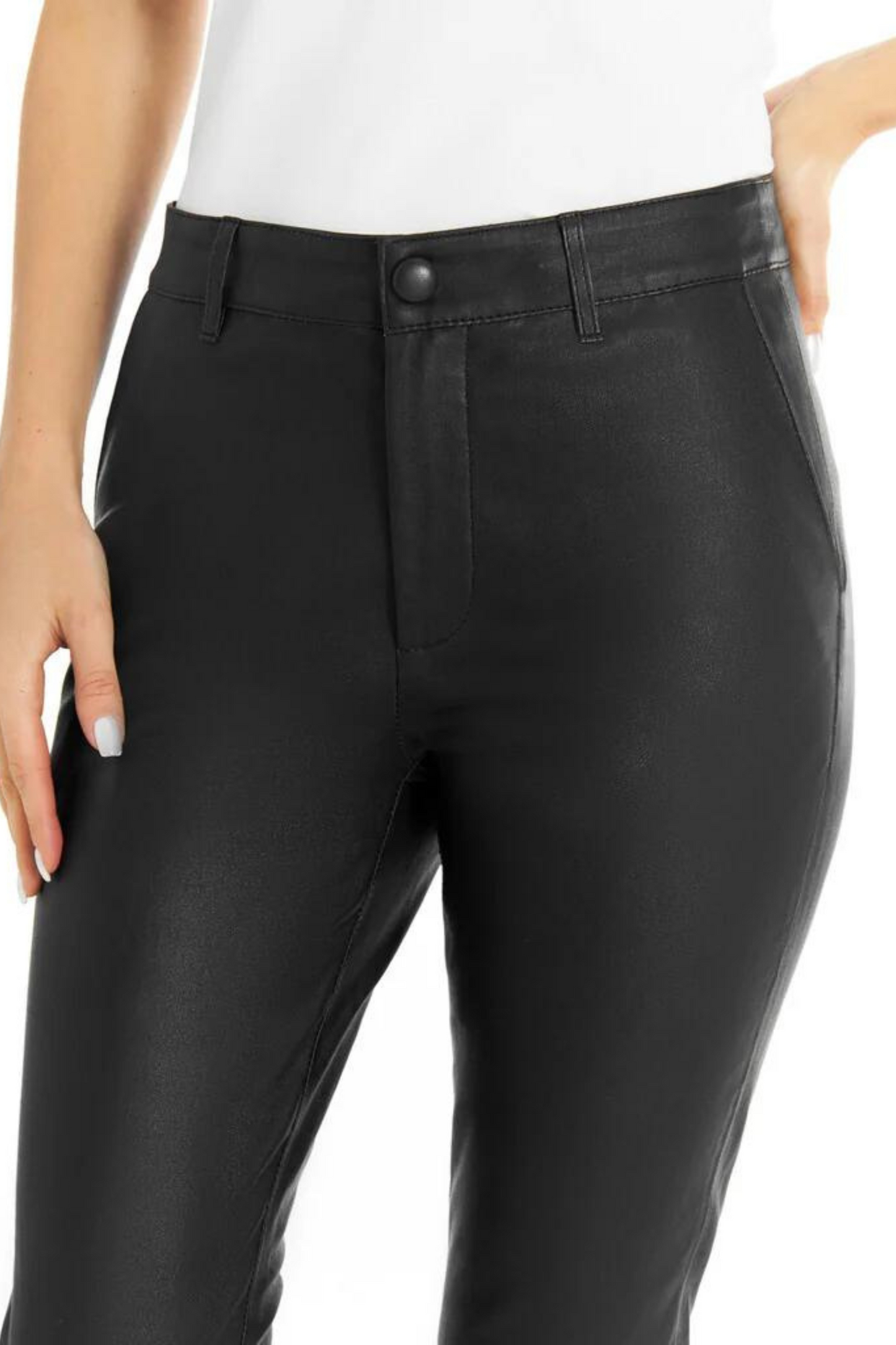 Depeche - Amelia Stretch Chino Leather Pant