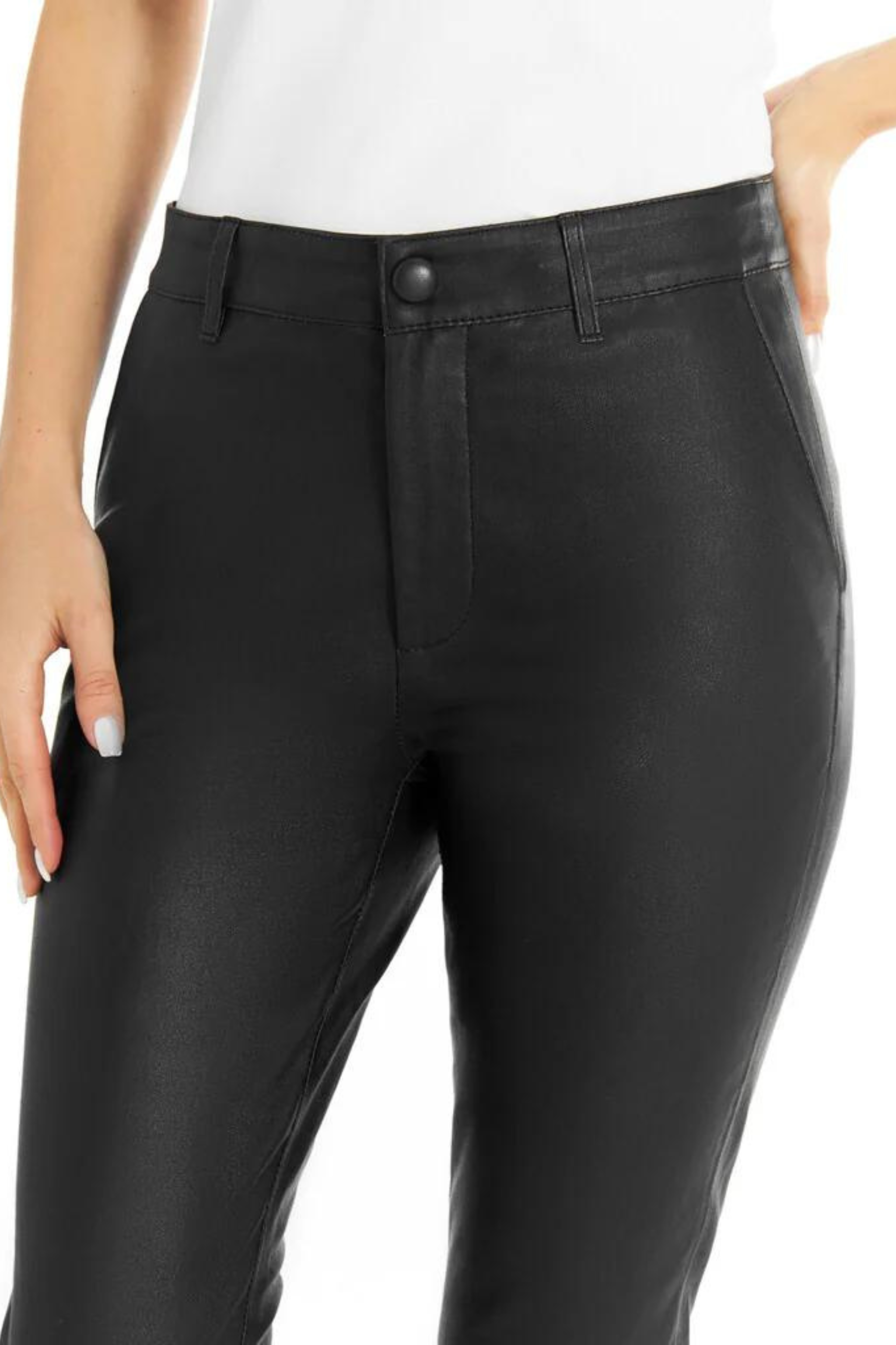 Depeche - Amelia Stretch Chino Leather Pant