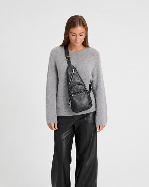 Depeche - Edgy Bumbag in Black
