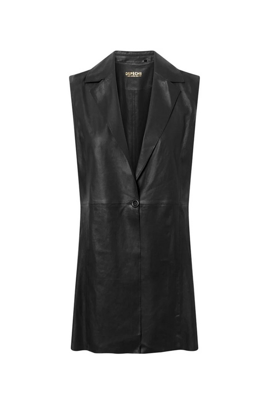 Depeche - Koko Leather Waistcoat