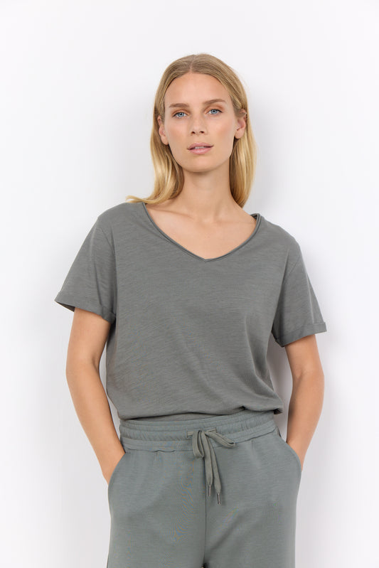 Babette Organic Cotton T-Shirt In Misty Green