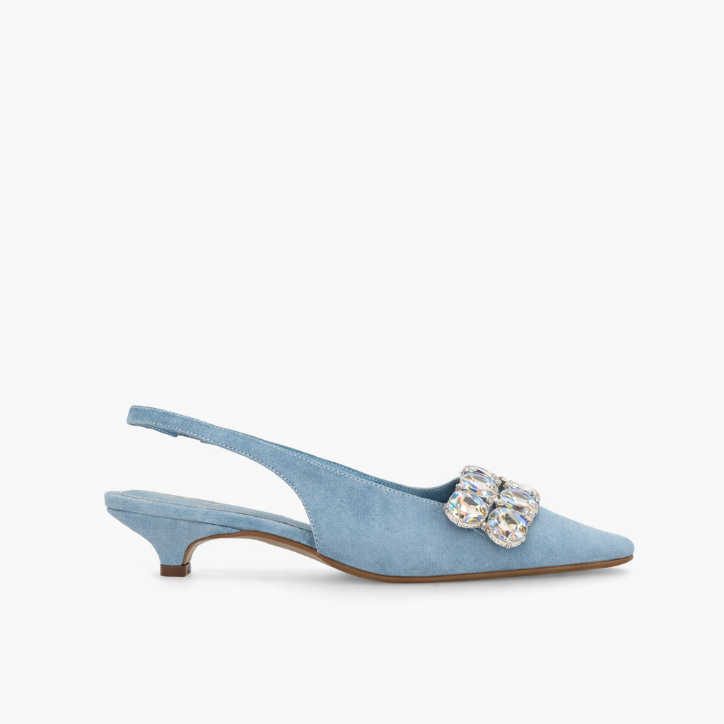 Lodi - Blue Slingback Pump Heel