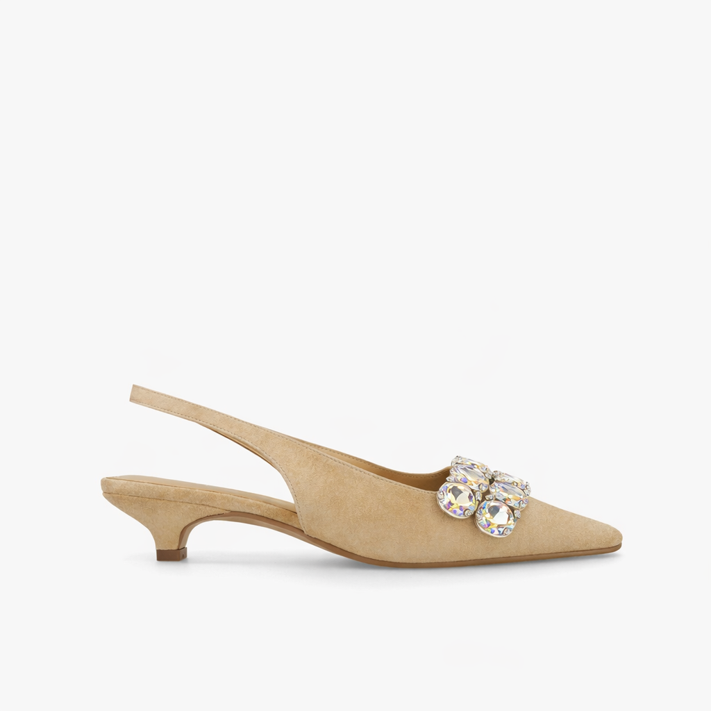 Lodi - Camel Slingback Pump Heel