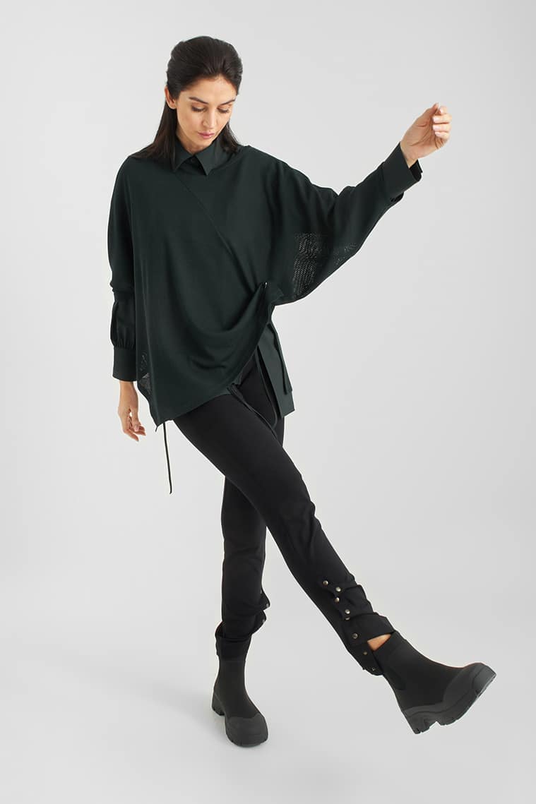 Elsewhere - Black Asymmetric Top