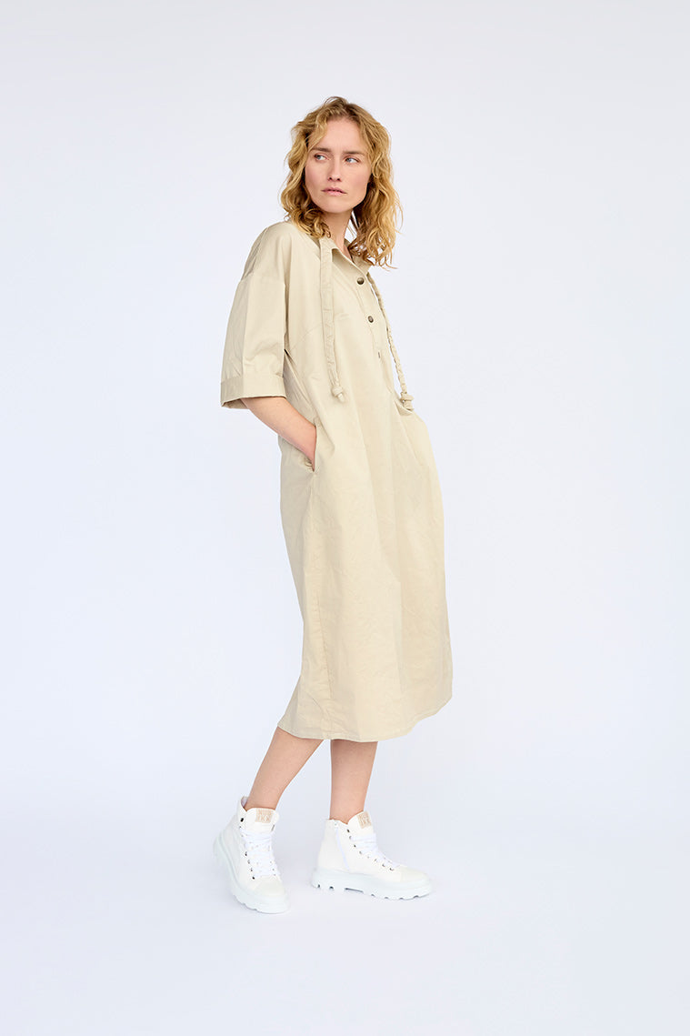 Elsewhere - Summer Twill Loose Fit Dress
