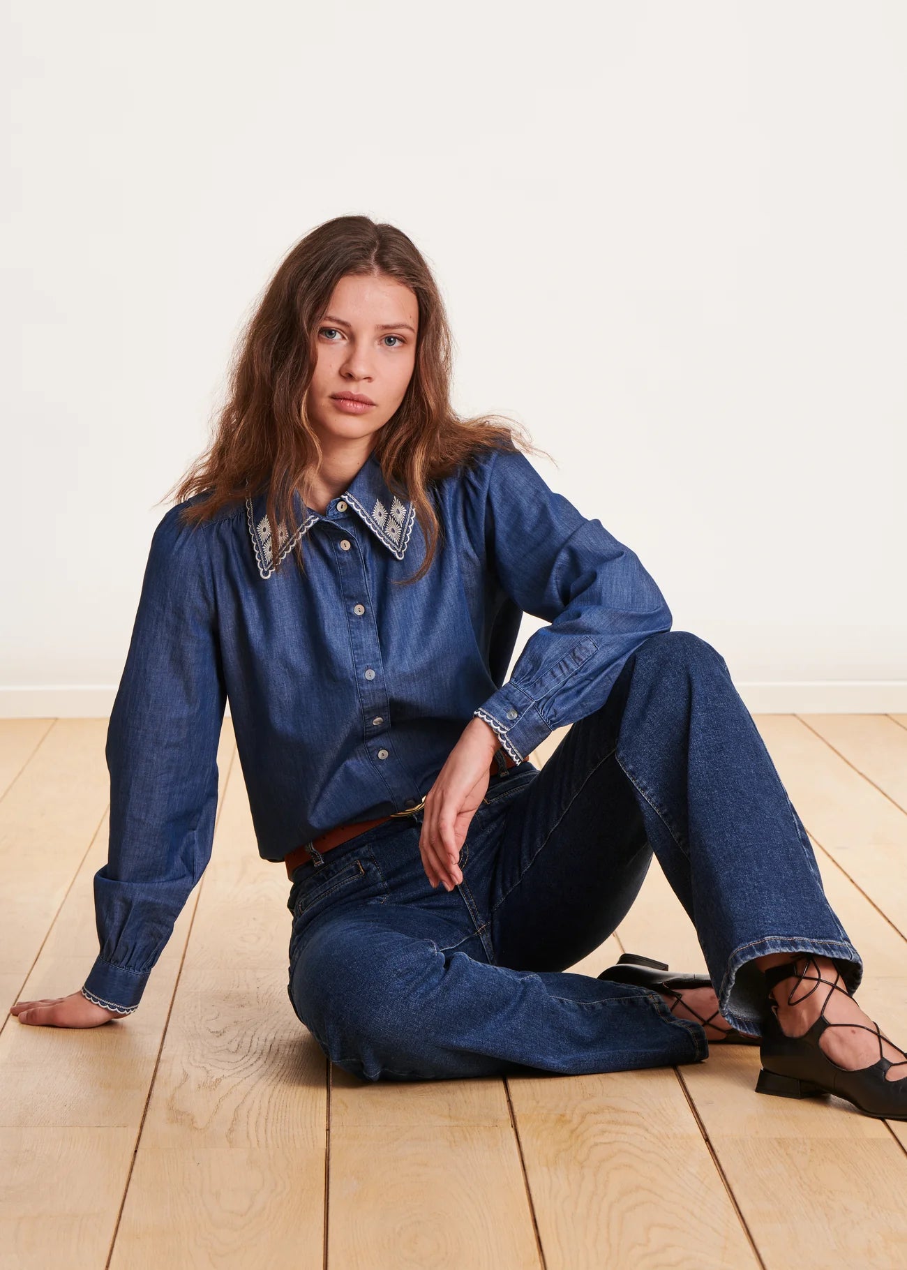 La Fee Maraboutee - Zakia Denim Blouse