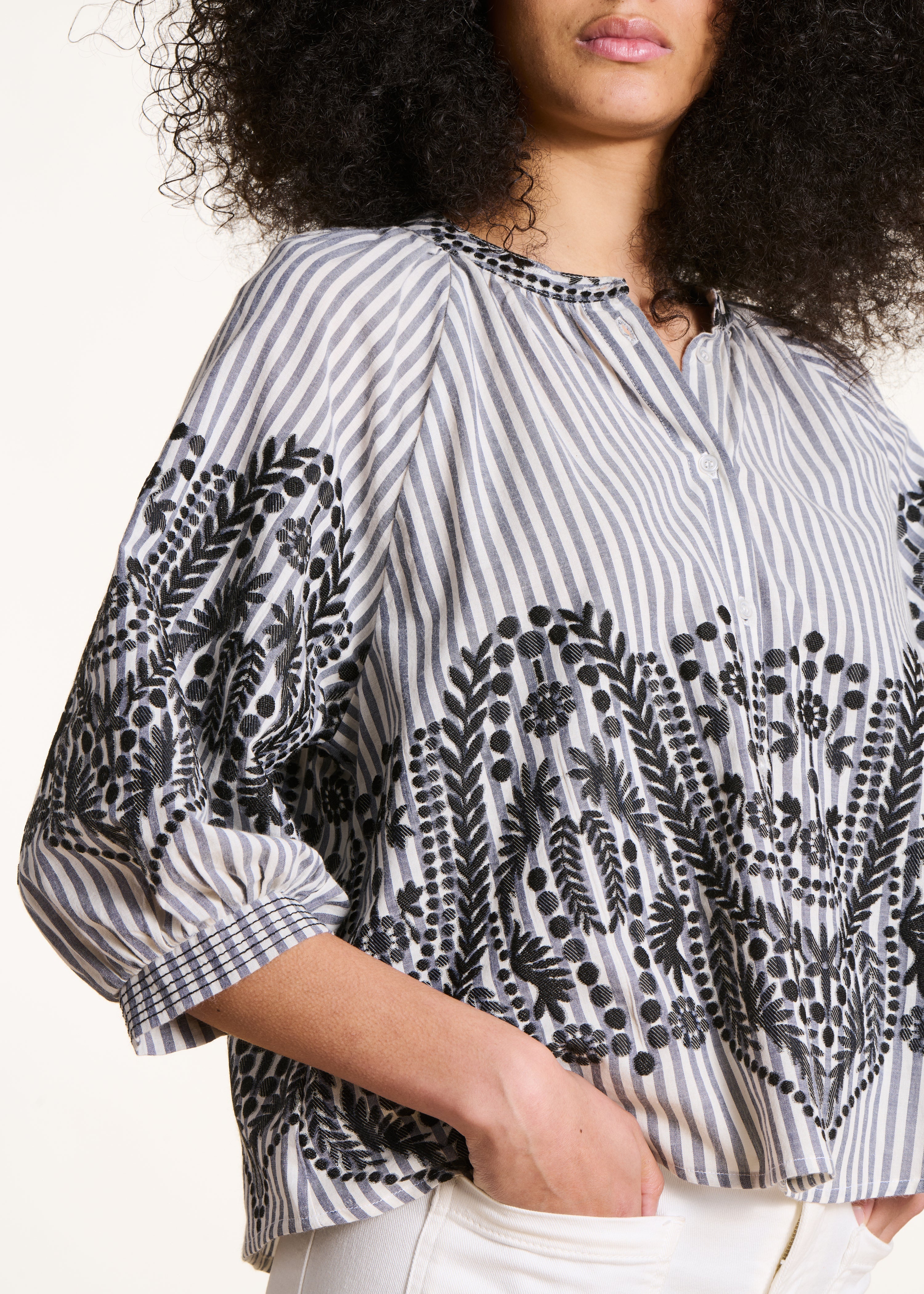 La Fee Maraboutee - Elvia Jacquard Blouse