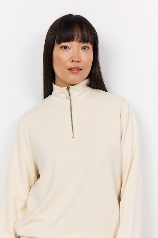 Soya Concept - Banu Half Zip in Cream