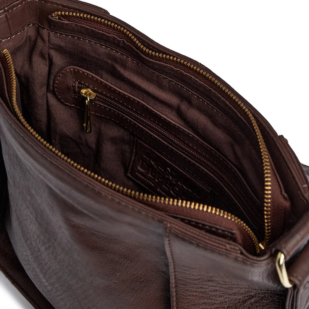 Depeche - Coffee Leather Crossbody