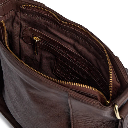 Depeche - Coffee Leather Crossbody
