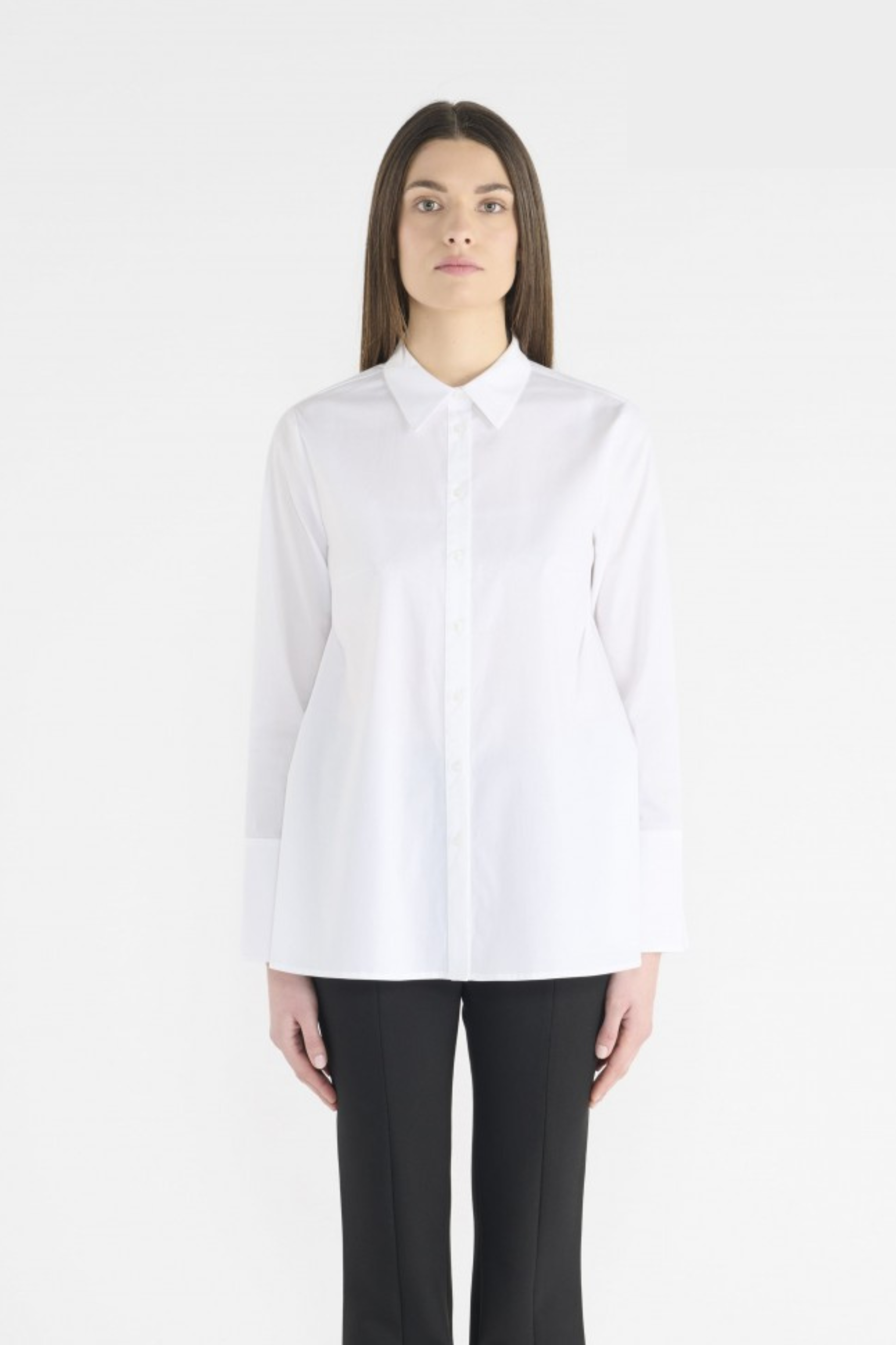 HANA SAN - AIKOH WHITE COTTON SHIRT