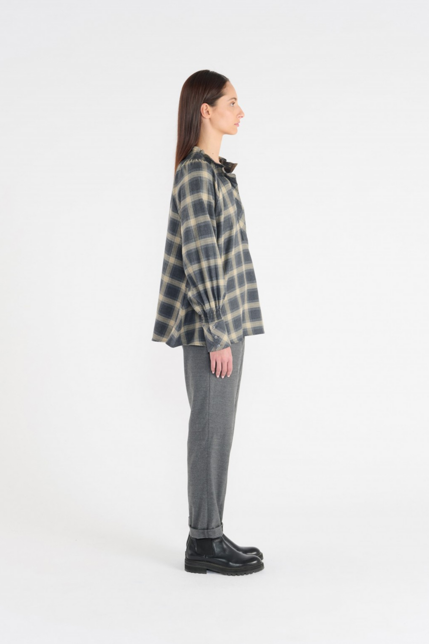 HANA SAN - LAURA CHECK BLOUSE