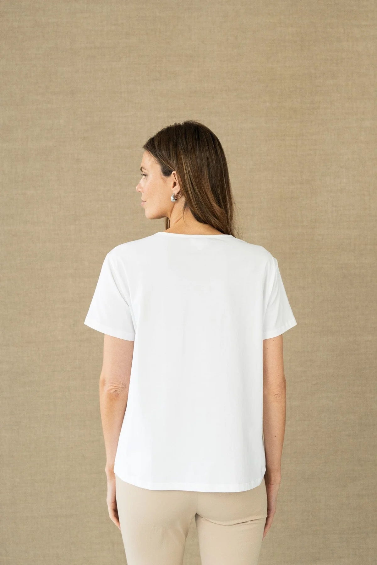 Hongo - Gold  Detailed T-Shirt